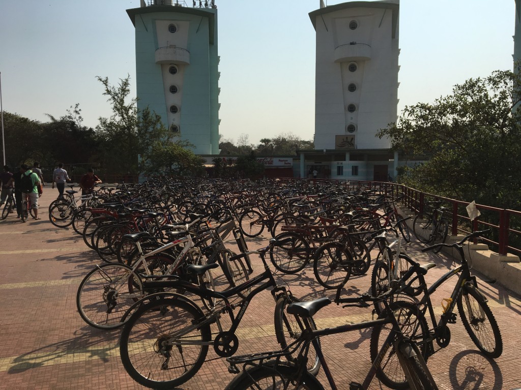 Bicycles on campus at IIT-Bombay. (Tavish Fenbert)